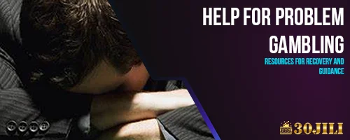 Help for Problem Gambling: Resources for Recovery and Guidance